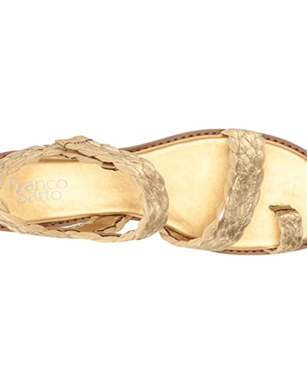 FRANCO SARTO women's Graze strapping gold Sandal size 7.5 M