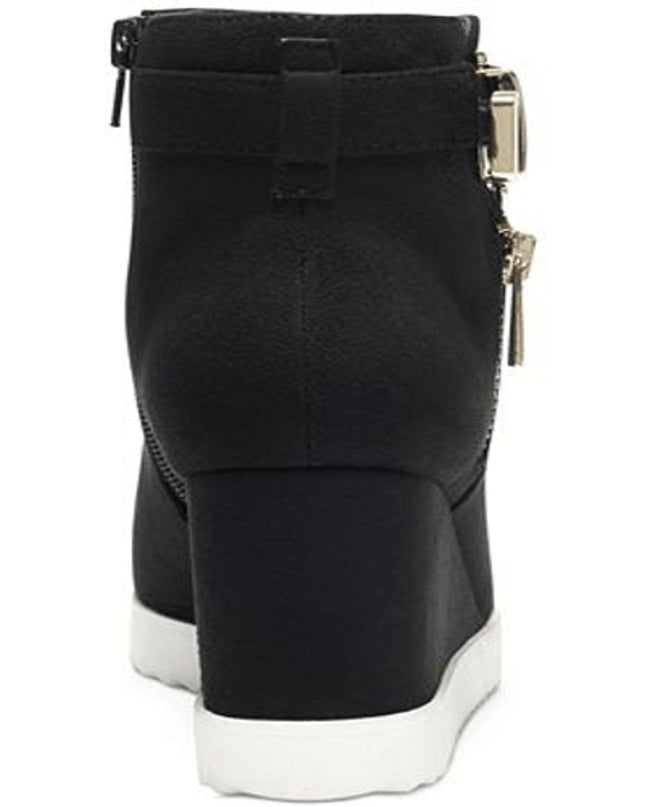THALIA SODI Women's Zina Wedge Sneakers BLACK 6.5