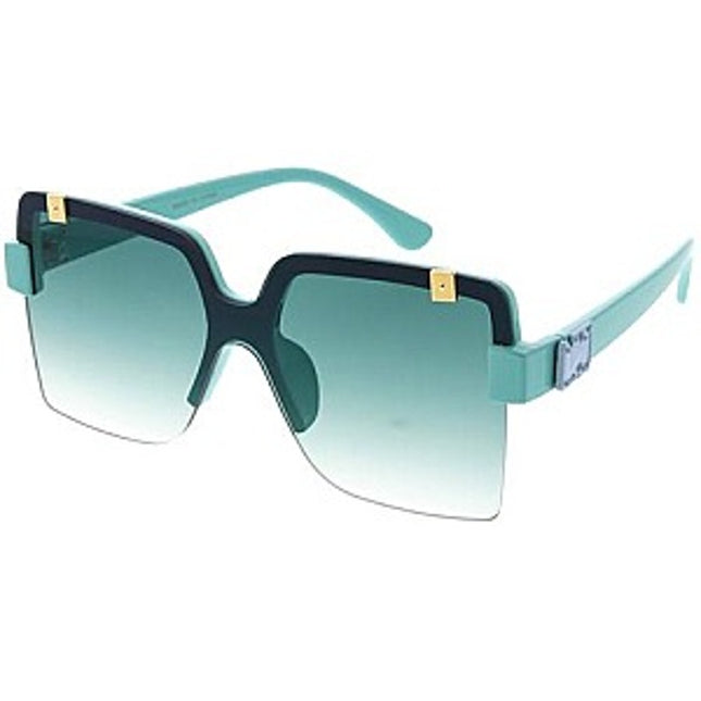 UV 400 Protection FASHION SHIELD SUNGLASSES Green she's bad to be some shit