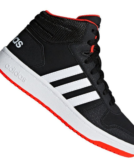 Adidas Hoops Mid 2.0 Jr Kids Black Sneaker B75743 Size 6 NWOB