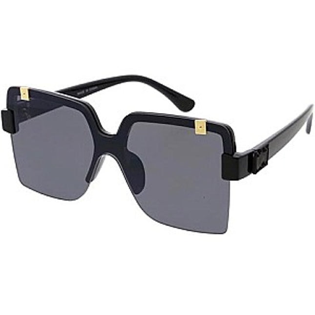 Women'sBlack Fashion Shield Sunglasses UV400 Protection New    Black