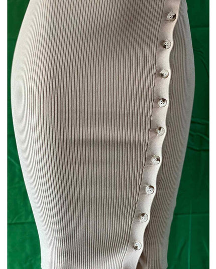 Women's Sleeveless Ribbed Midi  Dress Stretchy Viscose S M L new