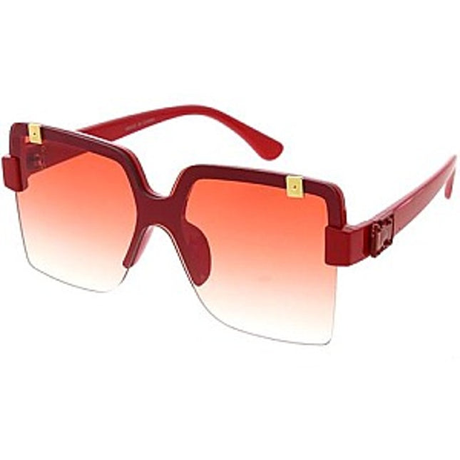 Women's RED Fashion Shield Sunglasses UV400 Protection NewRed
