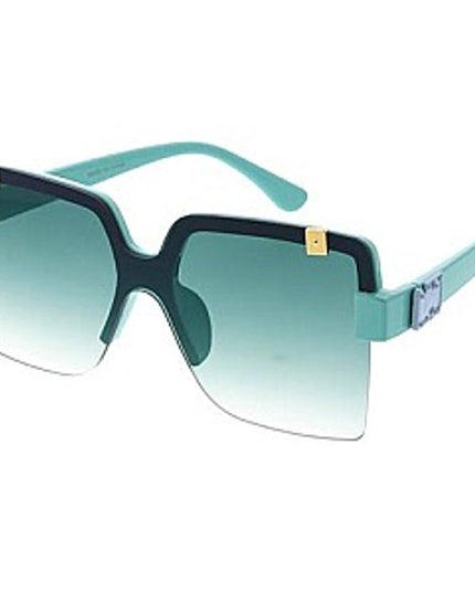 UV 400 Protection FASHION SHIELD SUNGLASSES Green she's bad to be some shit