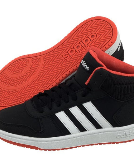 Adidas Hoops Mid 2.0 Jr Kids Black Sneaker B75743 Size 6 NWOB