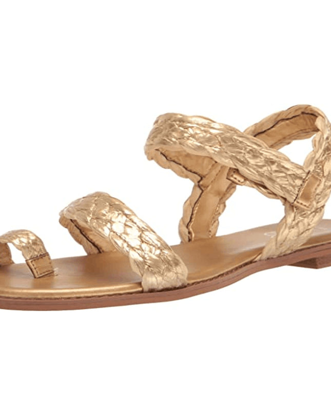 FRANCO SARTO women's Graze strapping gold Sandal size 7.5 M